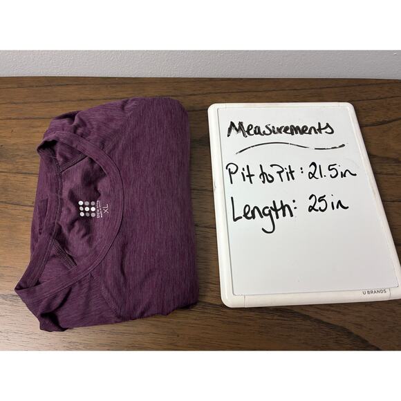 Title Nine Grace Raglan Long Sleeve Tee Womens XL Purple Stretch Workout Gym - Picture 7 of 7